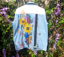 Load image into Gallery viewer, Denim Jacket - Floral Pattern