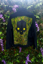 Load image into Gallery viewer, Denim Jacket in the style of Hell Divers