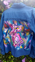 Load image into Gallery viewer, Denim Shirt in the style of Pink Panther