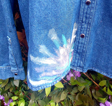 Load image into Gallery viewer, Denim Shirt in the style of Pink Panther