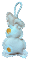 Load image into Gallery viewer, Decorative Fabric Bunny Ornaments