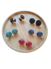 Load image into Gallery viewer, Fabric Button Studs Collection (small)