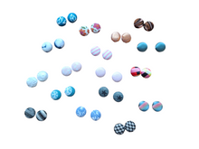 Load image into Gallery viewer, Fabric Button Studs Collection (small)