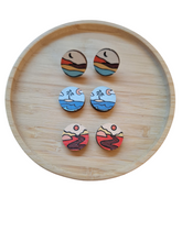 Load image into Gallery viewer, Seaside Wooden Studs