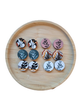 Load image into Gallery viewer, Floral Wooden Studs Collection
