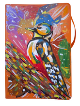 Load image into Gallery viewer, Handpainted Journal: British Wildlife Series: No 8: Spotted Woodpecker