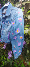Load image into Gallery viewer, Kids Denim Jacket - Purple Floral