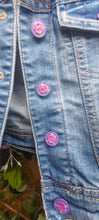 Load image into Gallery viewer, Kids Denim Jacket - Purple Floral