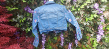 Load image into Gallery viewer, Kids Denim Jacket - Purple Floral
