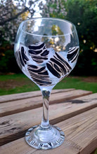 Load image into Gallery viewer, Zebra inspired Gin glass
