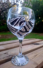Load image into Gallery viewer, Zebra inspired Gin glass
