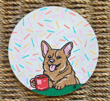 Load image into Gallery viewer, Cork Coasters set of 4: Best Friends - Confetti style
