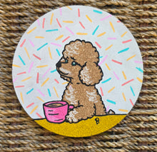 Load image into Gallery viewer, Cork Coasters set of 4: Best Friends - Confetti style
