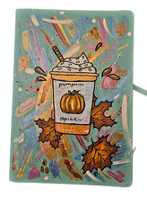 Load image into Gallery viewer, Handpainted Journal: Autuminal Series: No 3: Pumpkin Spice
